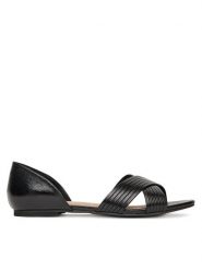 Clara Barson Baleriny WS24038-03 Czarny. Czarne baleriny Clara Barson, bez wzorów, ze skóry, bez obcasa. Za 99.99 zł.