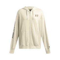 Bluza damska Under Armour Project Rock HWT Full Zip Hard at Work. Brązowe bluzy Under Armour, m, bez wzorów, bez kaptura. Za 359.99 zł.