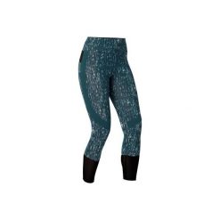 Legginsy Gym & Pilates 7/8 520 damskie. Niebieskie legginsy DOMYOS, l, bez wzorów, z bawełny. Za 59.99 zł.
