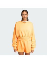 Adidas Bluza Soft Lux KA7017 Pomarańczowy Loose Fit. Brązowe bluzy Adidas, l, bez wzorów, z syntetyku, bez kaptura. Za 278.99 zł.