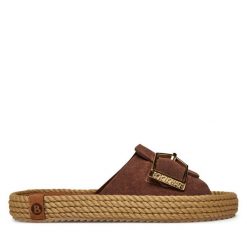 Klapki Bohonomad. Brązowe klapki Bohonomad, bez wzorów, bez obcasa. Za 349.99 zł.