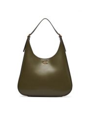 Calvin Klein Torebka Ck Medium Shoulder Bag LV04F3522G Zielony ciemny. Zielone torebki klasyczne Calvin Klein, bez wzorów, ze skóry, bez dodatków. Za 569.99 zł.