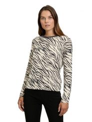 Betty Barclay Koszulka w kolorze czarno-kremowym rozmiar: 42. Brązowe bluzki Betty Barclay, bez wzorów, bez kołnierzyka, bez ramiączek. Za 82.99 zł.