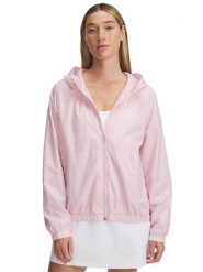 Under Armour Kurtka przeciwwiatrowa w kolorze jasnoróżowym rozmiar: XL. Różowe kurtki sportowe Under Armour, xl, bez wzorów, bez kaptura, outdoorowe. Za 184.89 zł.
