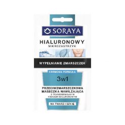 Soraya Hialuronowy Mikrozastrzyk Maseczka przeciwzmarszczkowa 3w1 5ml x 2. Maseczki Soraya. Za 2.51 zł.