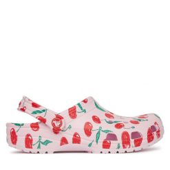 Klapki Crocs. Czerwone klapki Crocs, bez wzorów, bez obcasa. Za 209.99 zł.