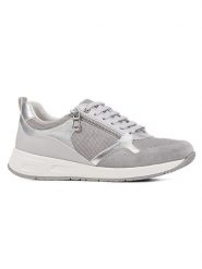 Geox Sneakersy "Dbulmya" w kolorze srebrno-szarym rozmiar: 38. Szare trampki Geox, bez wzorów, bez zapięcia. Za 289.95 zł.