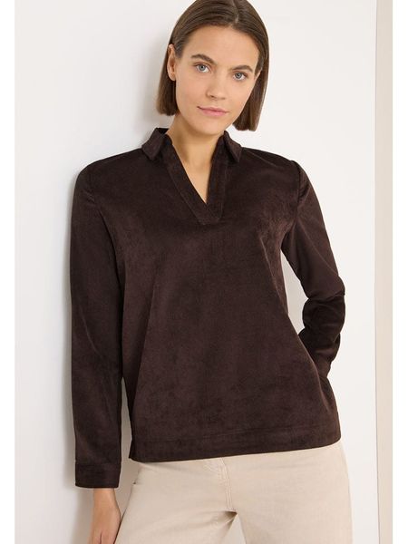Cecil Bluzka w kolorze brązowym rozmiar: L. Brązowe bluzki Cecil, l, bez wzorów, bez kołnierzyka, bez ramiączek. Za 139.87 zł.