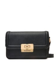 Valentino Torebka Floren VBS9A910LUC Czarny. Czarne listonoszki Valentino, bez wzorów, ze skóry, bez dodatków. Za 529.99 zł.