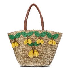 Brązowa Torebka Damska Sca'Viola Stylowy Koszyk Boho. Brązowe shopper Sca'viola, z aplikacjami, z materiału, boho, zdobione, bez dodatków. Za 249.00 zł.
