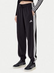 Adidas Spodnie dresowe Essentials 3-Stripes Fleece JE1276 Czarny Loose Fit. Czarne spodnie dresowe Adidas, xs, bez wzorów, z bawełny. Za 219.99 zł.