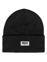 MOSS COPENHAGEN Czapka beanie w kolorze czarnym rozmiar: onesize. Czarne czapki Moss Copenhagen, bez wzorów, z materiału. Za 83.62 zł.