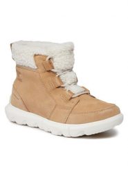 Sorel Botki Explorer Next™ Carnival Wp NL5026-262 Brązowy. Brązowe botki Sorel, bez wzorów, ze skóry, bez obcasa, na płaskiej podeszwie, bez zapięcia. Za 585.79 zł.