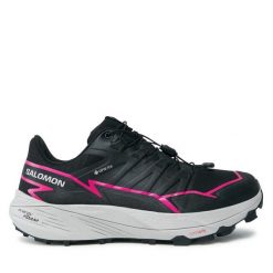 Buty do biegania Salomon. Czarne obuwie sportowe Salomon, z gore-texu, bez zapięcia, do biegania, gore-tex. Za 469.99 zł.
