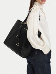 GINO ROSSI Torebka C-LDA9167A Czarny. Czarne shopper Gino Rossi, bez wzorów, ze skóry, bez dodatków. Za 229.99 zł.