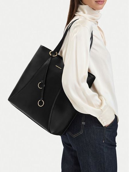 GINO ROSSI Torebka C-LDA9167A Czarny. Czarne shopper Gino Rossi, bez wzorów, ze skóry, bez dodatków. Za 229.99 zł.
