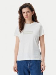 Napapijri T-Shirt NP0A4IP1 Biały Regular Fit. Białe t-shirty Napapijri, xl, bez wzorów, z bawełny, bez kołnierzyka, bez ramiączek. Za 129.99 zł.