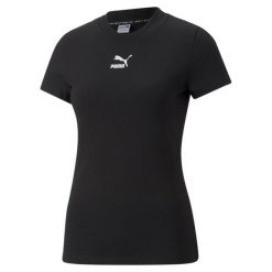 T-shirt z krótkim rękawem damski Puma CLASSICS SLIM. Białe koszulki sportowe Puma, bez wzorów, bez ramiączek. Za 123.90 zł.