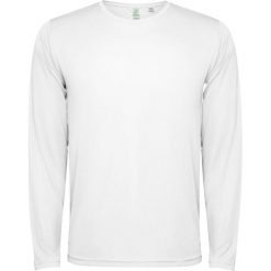 Koszulka Z Długim Rękawem Unisex Dla Dorosłych Estoril. Białe bluzki ROLY, bez wzorów, sportowe, bez kołnierzyka, bez ramiączek. Za 35.99 zł.