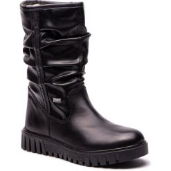 Botki RIEKER - Y3483-00 Schwarz. Czarne botki Rieker, bez wzorów, ze skóry ekologicznej, bez obcasa, bez zapięcia. W wyprzedaży za 229.00 zł.
