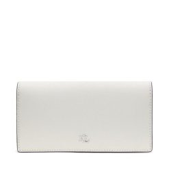 Duży Portfel Damski LAUREN RALPH LAUREN. Białe portfele Lauren Ralph Lauren, bez wzorów. Za 349.99 zł.