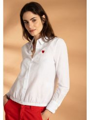 More & More Bluzka w kolorze białym rozmiar: 34. Białe bluzki More & More, bez wzorów, bez kołnierzyka, bez ramiączek. Za 114.44 zł.