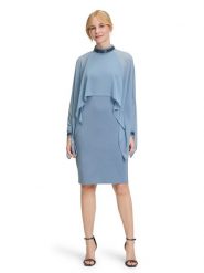 Vera Mont Sukienka w kolorze błękitnym rozmiar: 36. Niebieskie sukienki Vera Mont, bez wzorów, bez kołnierzyka, bez ramiączek, midi. Za 304.99 zł.