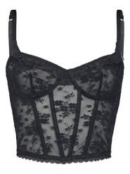 Hunkemöller Biustonosz z fiszbiną Darcy 302364 Czarny. Czarne biustonosze Hunkemöller, bez wzorów, z syntetyku. Za 189.99 zł.