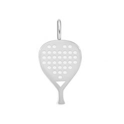 Zawieszka wisząca Rakieta do Padla 2,2 cm, posrebrzana. Szare bransoletki Lilou, posrebrzane. Za 139.00 zł.