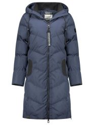 Geographical Norway Płaszcz zimowy "Bonus" w kolorze granatowym rozmiar: XL. Niebieskie płaszcze Geographical Norway, na zimę, xl, bez wzorów, z puchu, bez kaptura. Za 362.85 zł.