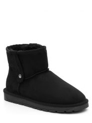 ISLAND BOOT Botki zimowe "Christie" w kolorze czarnym rozmiar: 40. Czarne botki Island Boot, na zimę, bez wzorów, z materiału, bez obcasa, bez zapięcia. Za 119.68 zł.