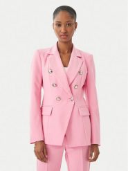 Maryley Marynarka 26EB139/43BB Różowy jasny Regular Fit. Czerwone marynarki i żakiety Maryley, xs, bez wzorów, z syntetyku. Za 579.99 zł.