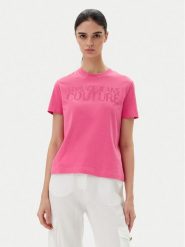 Versace Jeans Couture T-Shirt 78HAHS04 Różowy Regular Fit. Czerwone t-shirty Versace Jeans Couture, xl, bez wzorów, z bawełny, bez kołnierzyka, bez ramiączek. Za 469.99 zł.