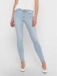 ONLY Jeansy 15223166 Niebieski Skinny Fit. Niebieskie jeansy Only, xs, bez wzorów. Za 119.99 zł.