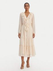 Morgan Sukienka codzienna 261-ROMANCE Różowy Regular Fit. Czerwone sukienki Morgan, na co dzień, bez wzorów, z dzianiny, bez kołnierzyka, bez ramiączek, proste. Za 479.99 zł.