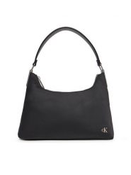 Calvin Klein Jeans Torebka Satin Nylon Small Shoulder Bag LV04K3219G Czarny. Czarne torebki klasyczne Calvin Klein Jeans, bez wzorów, z jeansu, bez dodatków. Za 439.99 zł.