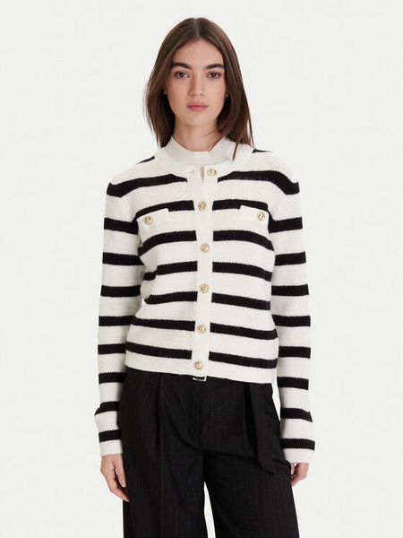 Morgan Kardigan 252-MROXA Czarny Regular Fit. Czarne kardigany Morgan, xl, bez wzorów, z syntetyku. Za 216.53 zł.