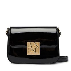 Torebka Armani Exchange. Czarne listonoszki Armani Exchange, bez wzorów, bez dodatków. Za 539.99 zł.