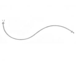 Bransoletka z białego złota z diamentami - 18 cm - 0,24 ct - próba 585. Białe bransoletki Apart, z diamentem, złote. Za 6,890.00 zł.