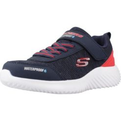 Buty SKECHERS BOUNDER-DRIPPER DROP Niebieski. Czerwone trekkingi Skechers, z materiału, trekkingowe. Za 222.99 zł.