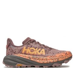 Buty do biegania Hoka. Czerwone obuwie sportowe HOKA, z gore-texu, bez zapięcia, do biegania, gore-tex. Za 649.99 zł.