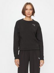 Puma Bluza Better Essentials 675987 Czarny Comfort Fit. Czarne bluzy Puma, xs, bez wzorów, z bawełny, bez kaptura. Za 139.99 zł.