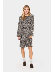SAINT TROPEZ Sukienka "Ilyssa" w kolorze jasnobrązowo-czarno-beżowym rozmiar: S. Brązowe sukienki Saint Tropez, s, bez wzorów, bez kołnierzyka, bez ramiączek, mini, rozkloszowane. Za 114.98 zł.