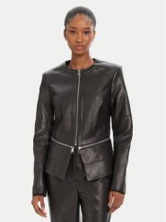 KARL LAGERFELD Kurtka z imitacji skóry A3W14050 Czarny Slim Fit. Czarne kurtki KARL LAGERFELD, bez wzorów, ze skóry, bez kaptura. Za 1,749.00 zł.