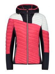 CMP Kurtka hybrydowa w kolorze czarno-różowo-białym rozmiar: 36. Białe kurtki sportowe CMP, s, bez wzorów, z materiału, bez kaptura, outdoorowe, primaloft. Za 232.88 zł.