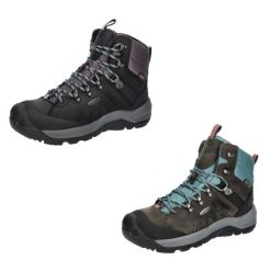 Buty trekkingowe damskie KEEN Revel IV Mid Polar. Niebieskie trekkingi Keen, z gumy, trekkingowe. Za 519.00 zł.