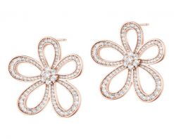 Kolczyki z mosiądzu pozłacane z cyrkoniami - kwiaty. Kolczyki Artelioni, z cyrkonią, pozłacane. Za 199.00 zł.