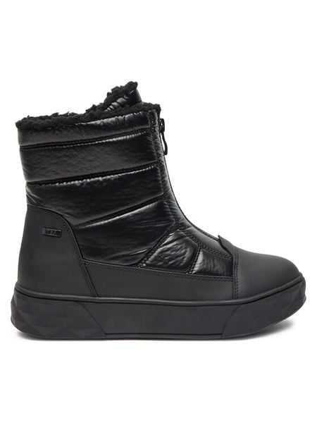 Caprice Botki 9-26405-43 Czarny. Czarne botki Caprice, bez wzorów, z materiału, bez obcasa, na płaskiej podeszwie, bez zapięcia. Za 207.99 zł.