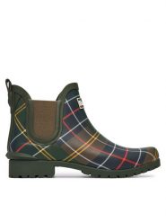 Barbour Kalosze Wilton LRF0066TN11 Zielony. Zielone kalosze Barbour, bez wzorów, z gumy. Za 349.99 zł.