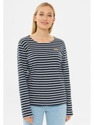 Derbe Koszulka w kolorze granatowym rozmiar: M. Niebieskie bluzki Derbe, m, bez wzorów, z bawełny, bez kołnierzyka, bez ramiączek. Za 105.14 zł.